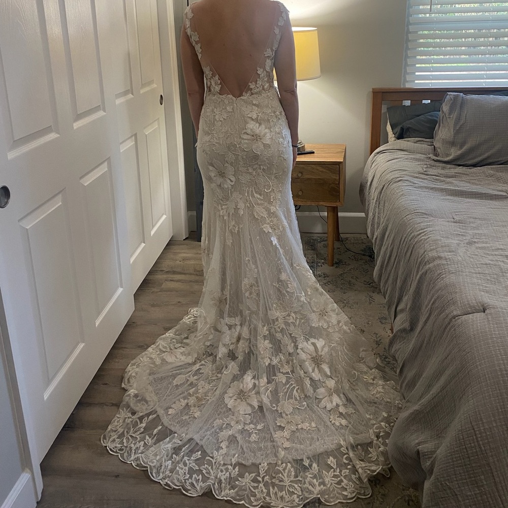 Willowby by Watters Doyle ivory champagne wedding dress